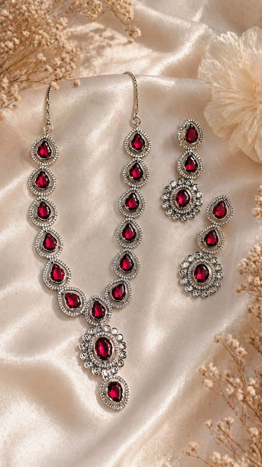 Ruby Royale Necklace Set