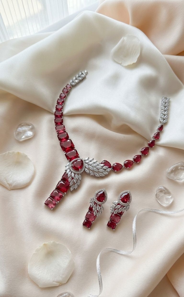 Crimson Royale Necklace Set