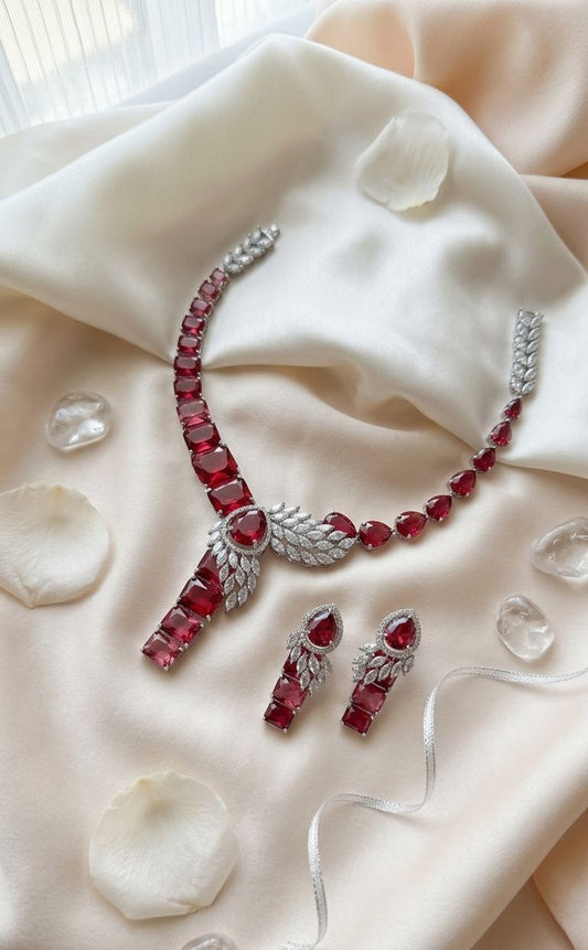 Crimson Royale Necklace Set