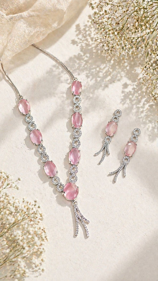 Rosé Infinity Necklace Set