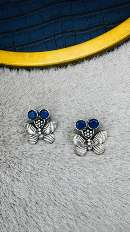 Shahi Titli Oxidised Earrings
