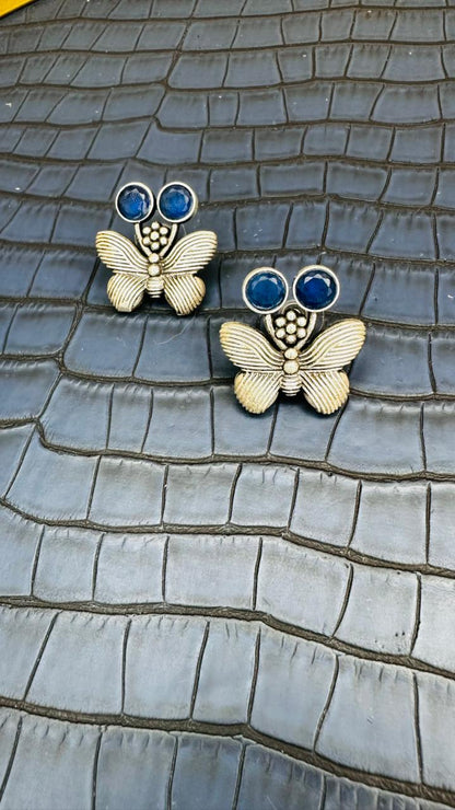 Shahi Titli Oxidised Earrings