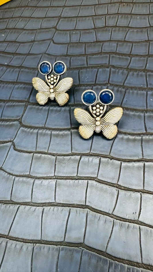 Shahi Titli Oxidised Earrings