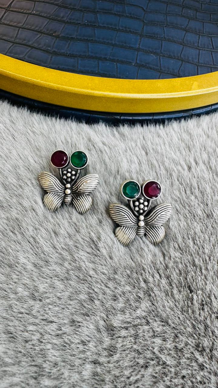 Shahi Titli Oxidised Earrings