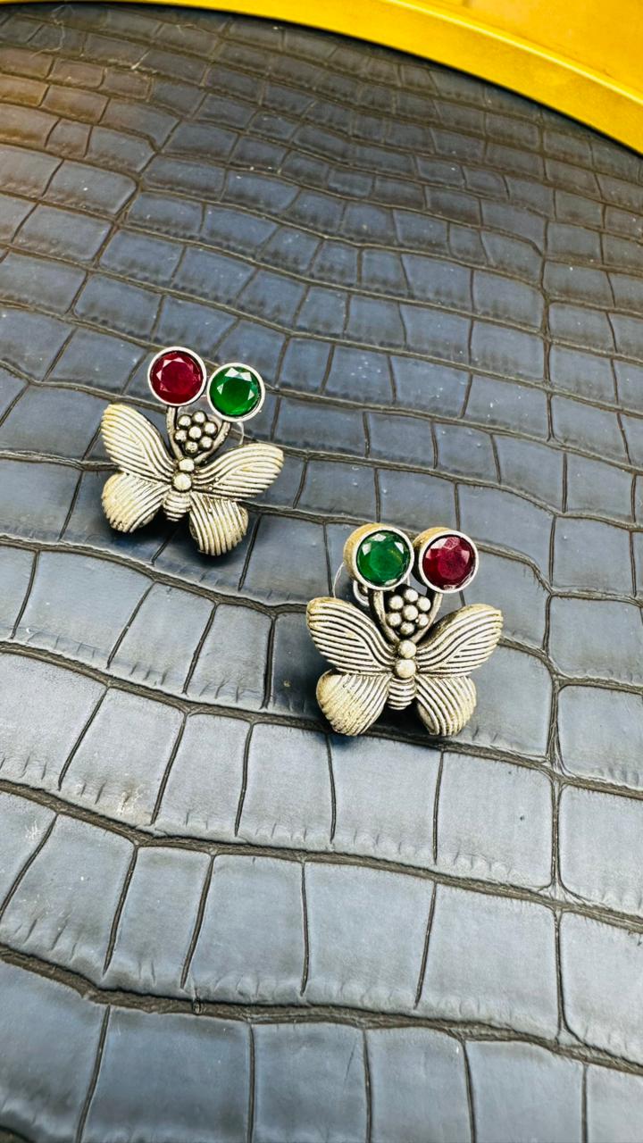 Shahi Titli Oxidised Earrings