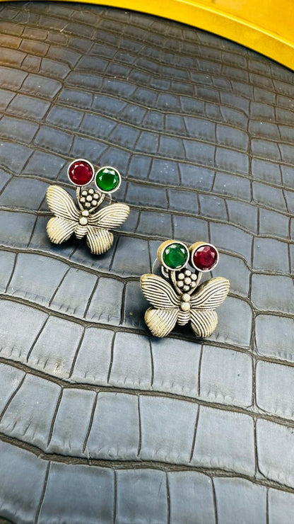 Shahi Titli Oxidised Earrings