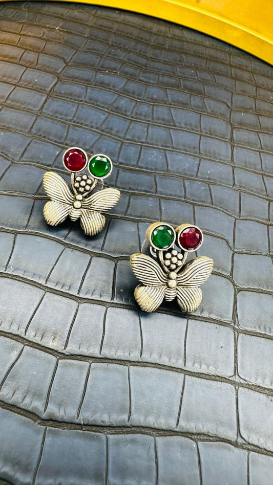 Shahi Titli Oxidised Earrings