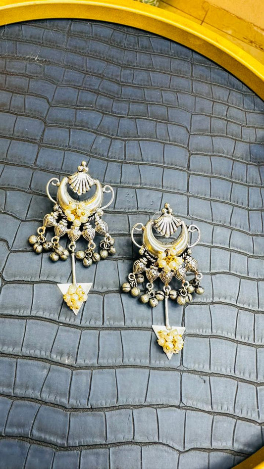 Shahi Chand Oxidised Earrings