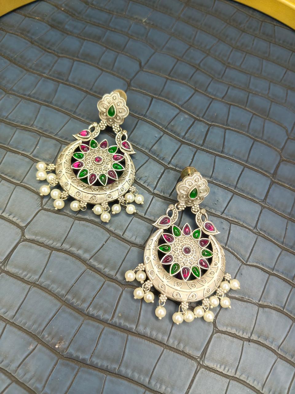Chandrika Pearl Chandbali Earings