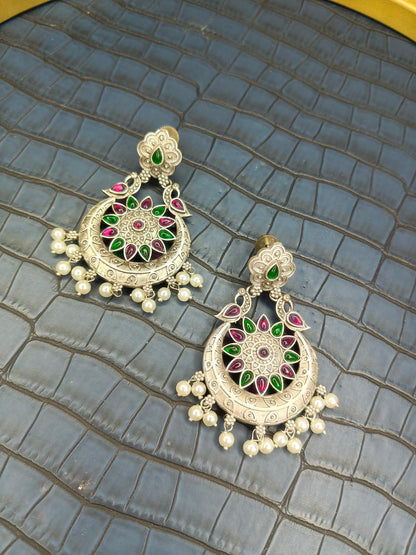 Chandrika Pearl Chandbali Earings