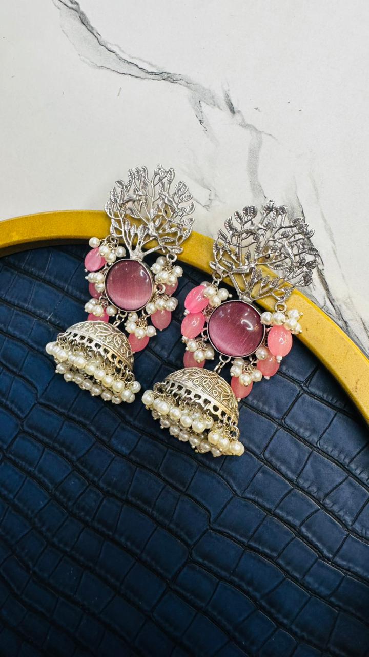 Noir Vriksha Jhumkas