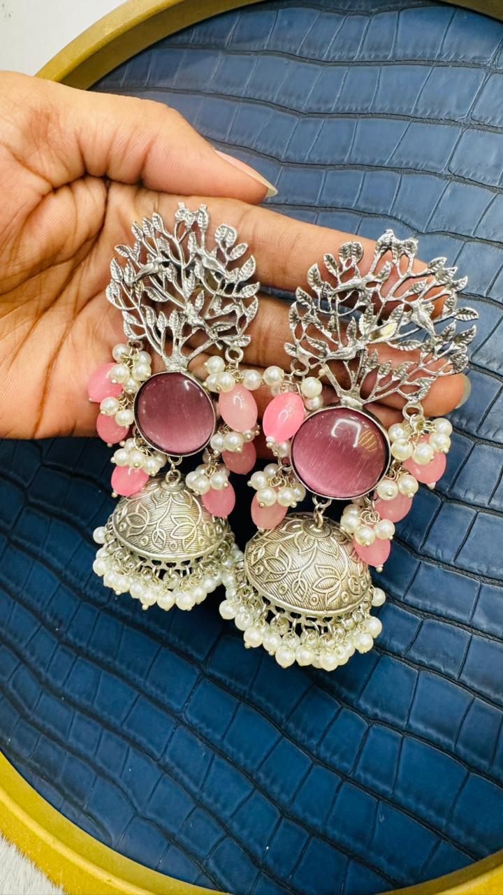 Noir Vriksha Jhumkas