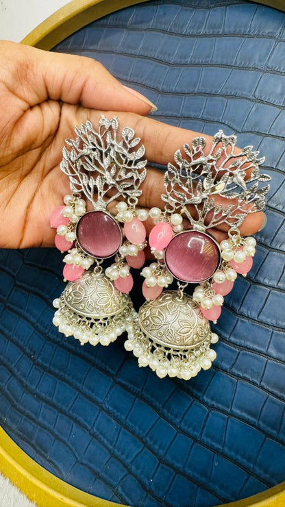 Noir Vriksha Jhumkas
