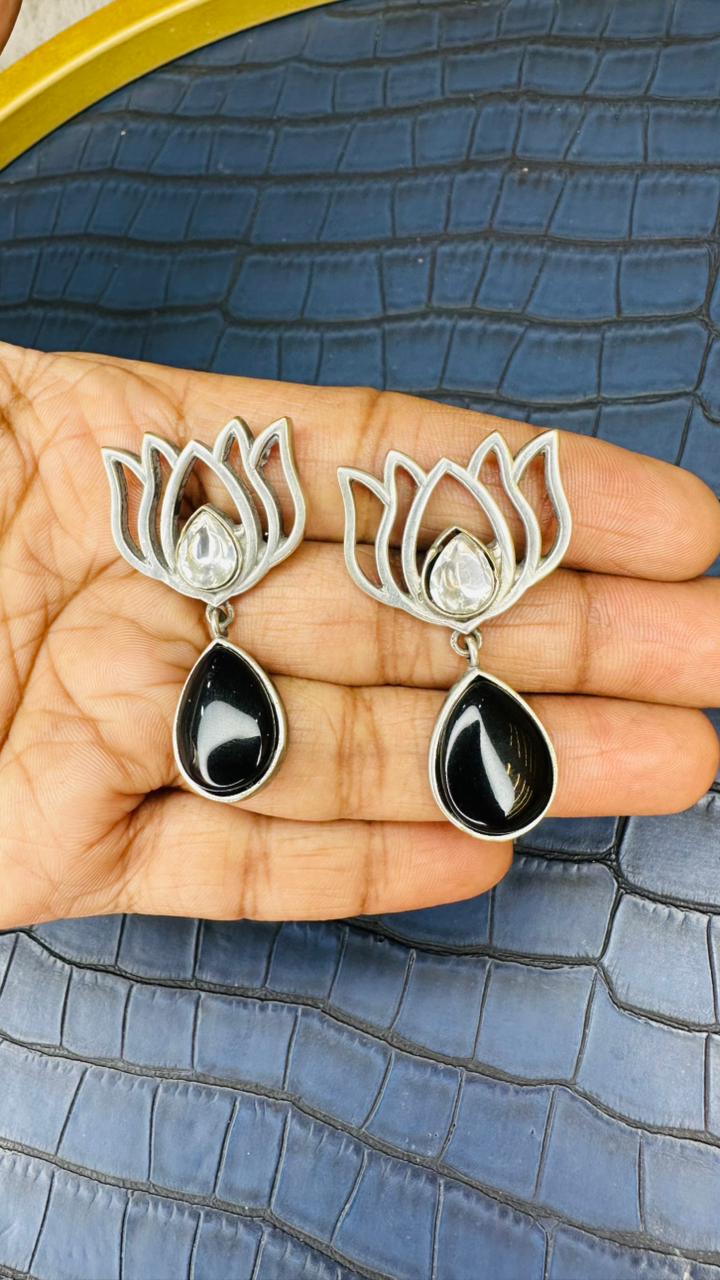 Lotus Dew Drops Earings