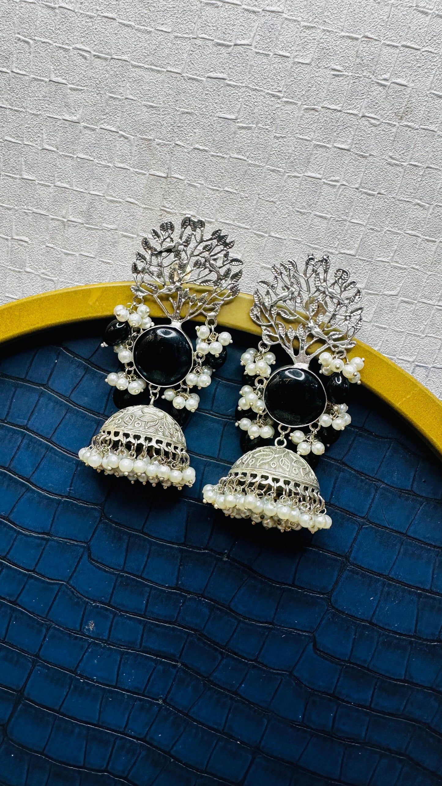 Noir Vriksha Jhumkas