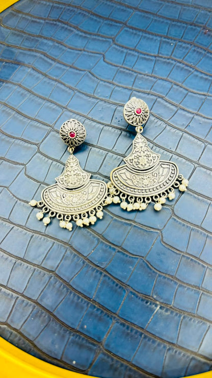 Sitara Oxidised Chandbalis