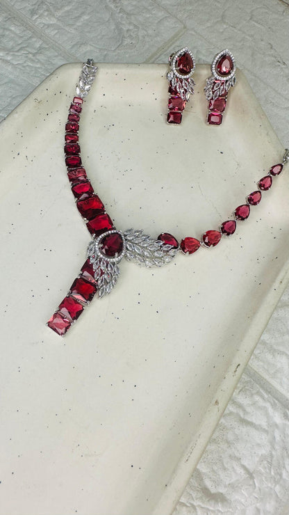 Crimson Royale Necklace Set