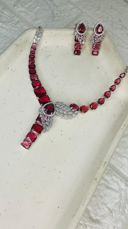 Crimson Royale Necklace Set