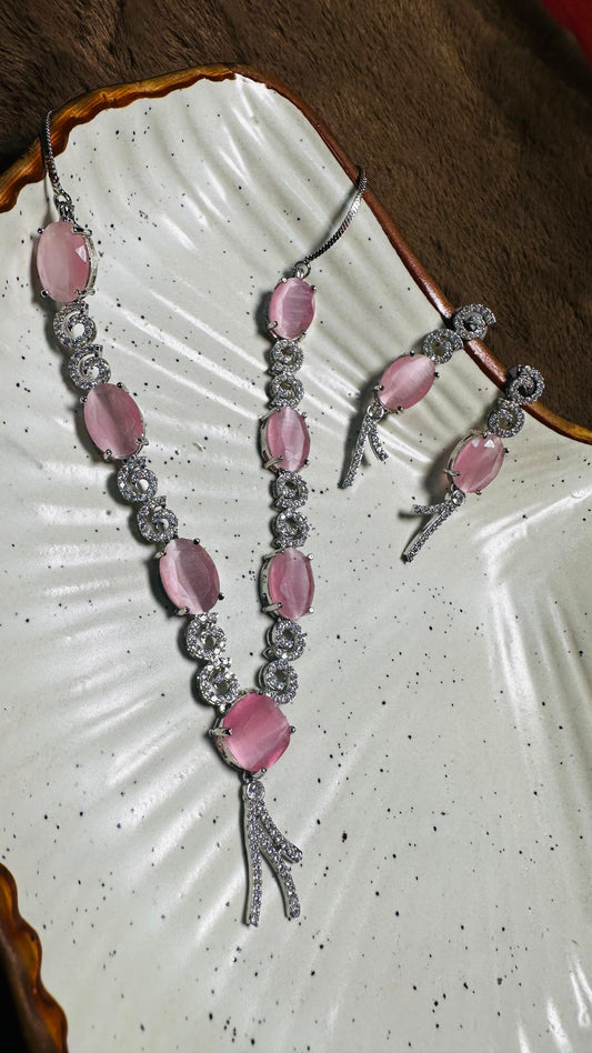 Rosé Infinity Necklace Set