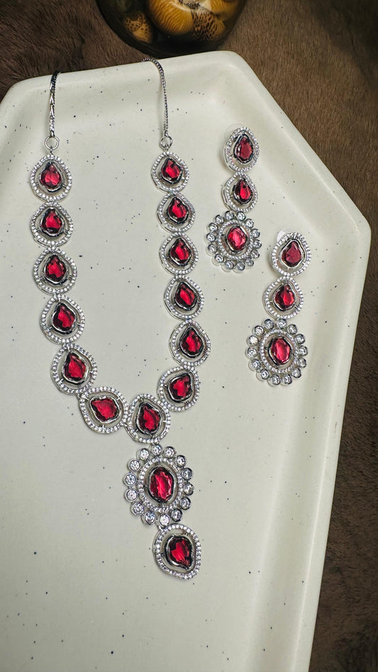 Ruby Royale Necklace Set