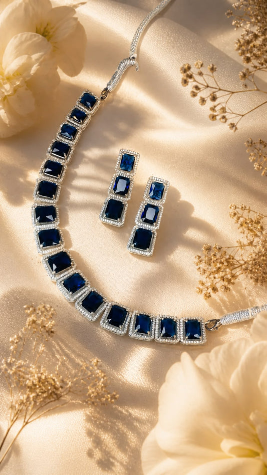Midnight Sapphire Royale Necklace Set