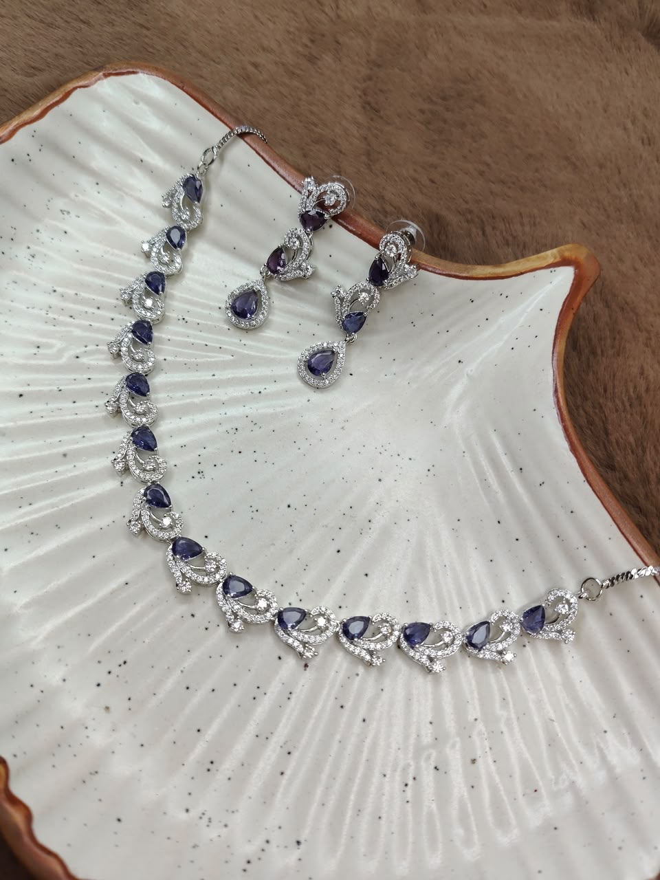 Amethyst Vine Elegance Necklace Set