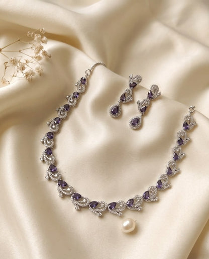 Amethyst Vine Elegance Necklace Set
