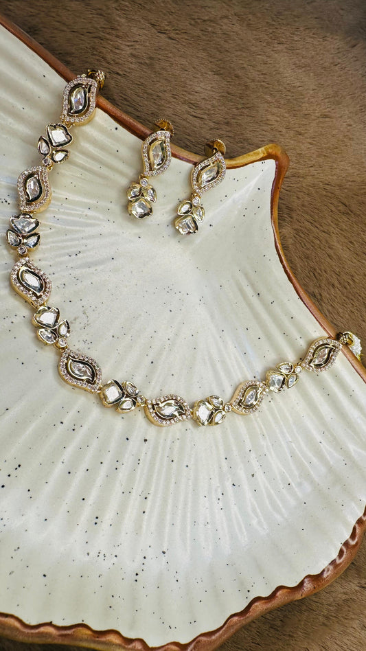 Hey bae Celeste Moissanite Necklace Set