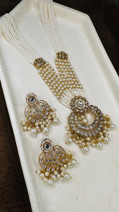 Hey Bae Noor Pearl Chandbali Necklace Set