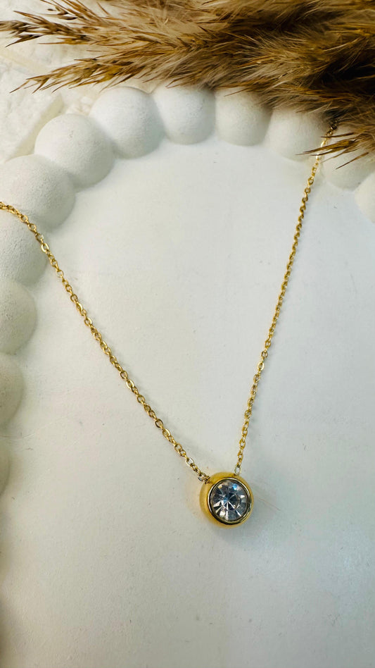 Celeste Solitaire Pendant