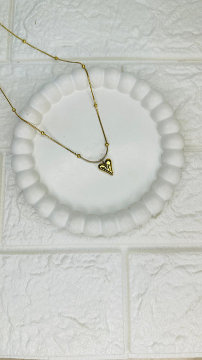 Golden Heart Whisper Pendant