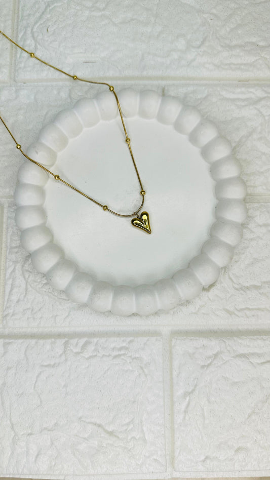 Golden Heart Whisper Pendant