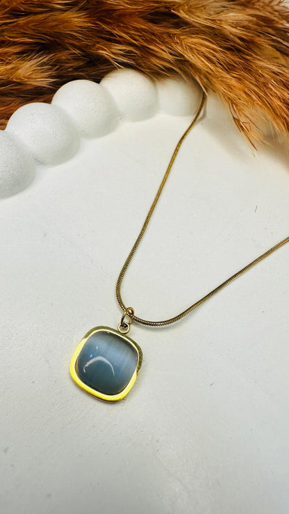 Moonstone Mist Pendant Necklace