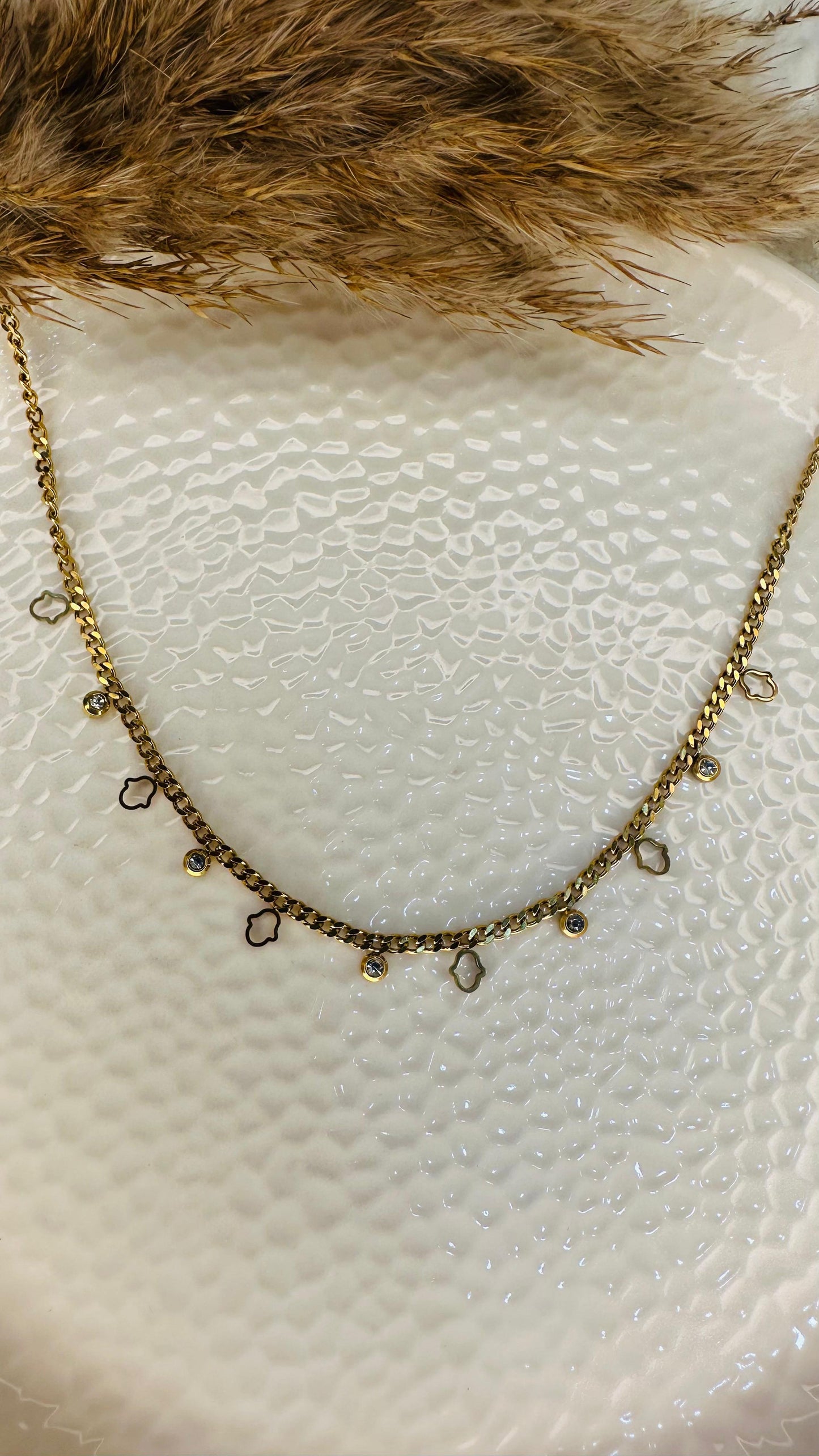 Minimal Gold Charm Chain for Women