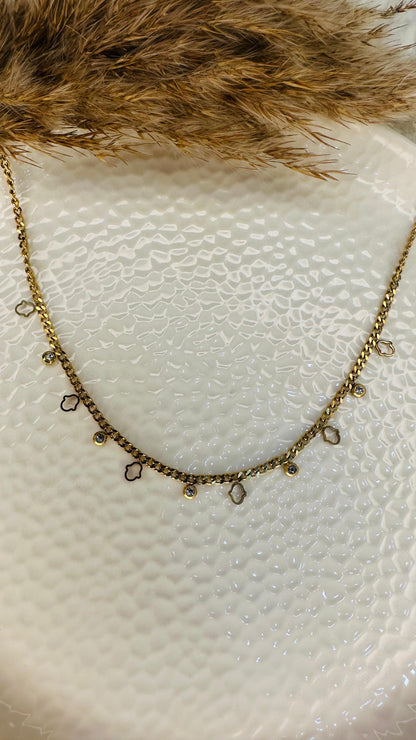Minimal Gold Charm Chain for Women