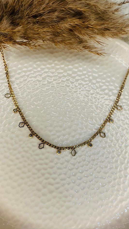 Minimal Gold Charm Chain for Women