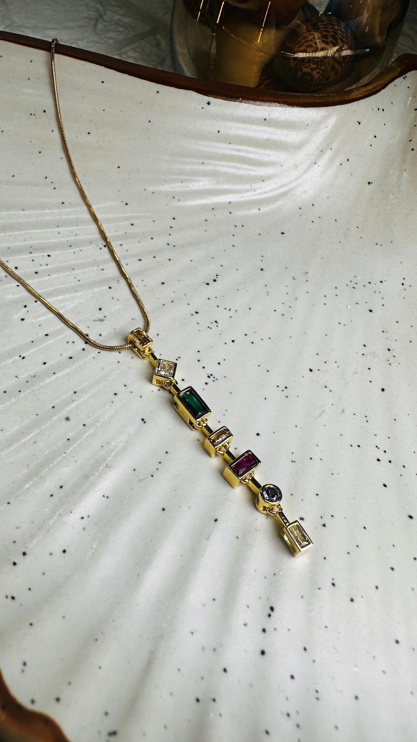 Aurora Prism Pendant Necklace