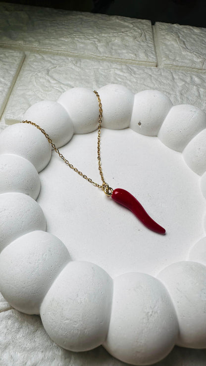 Red Chili Charm Necklace