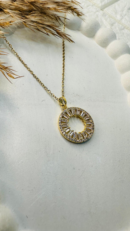 Celestial Halo Circle Pendant