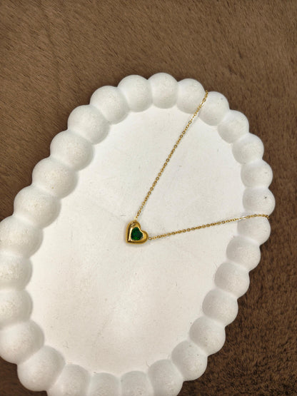 Emerald Heart Glow Pendant