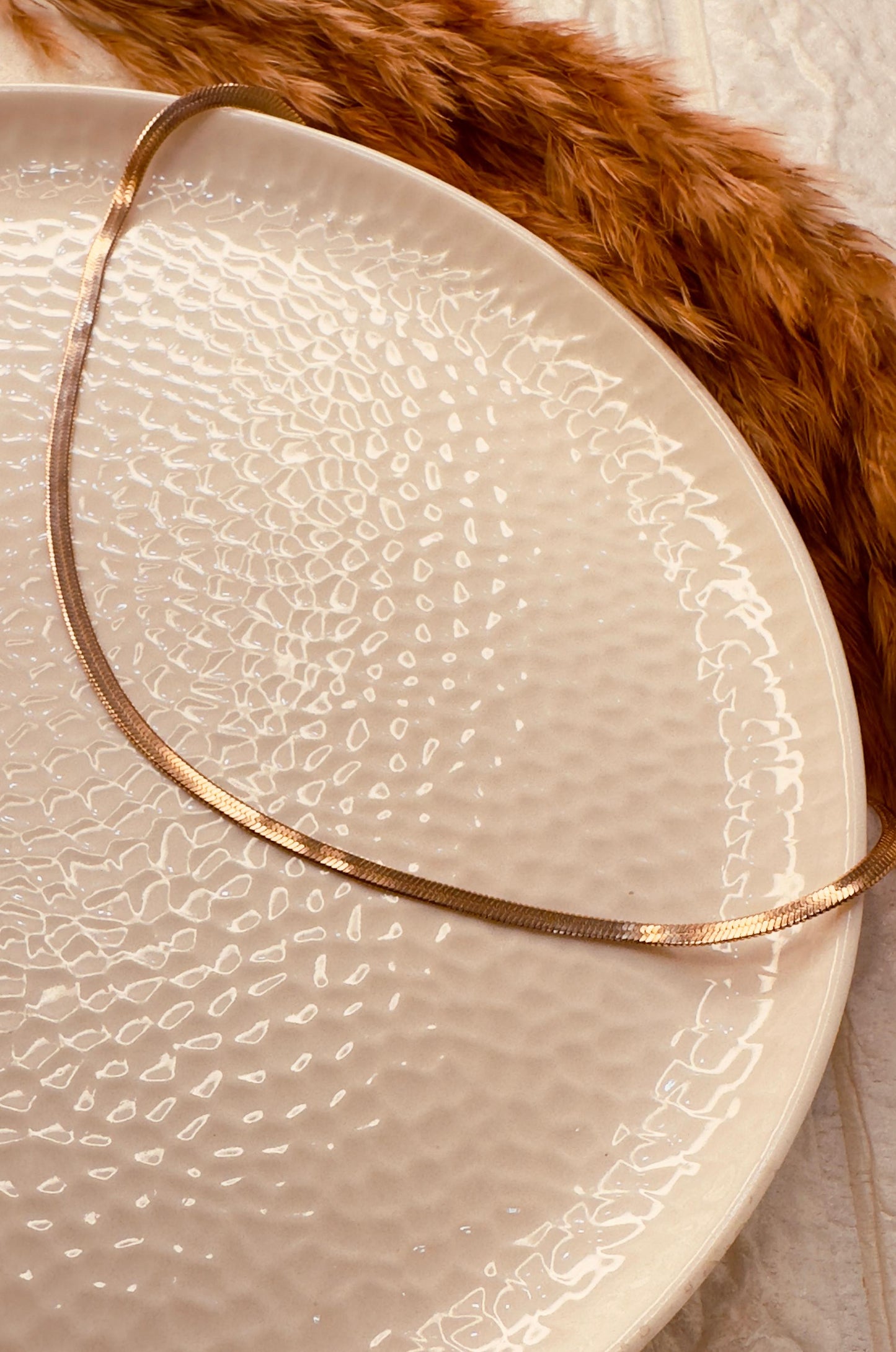 Rose Gold Snake Chain Necklace