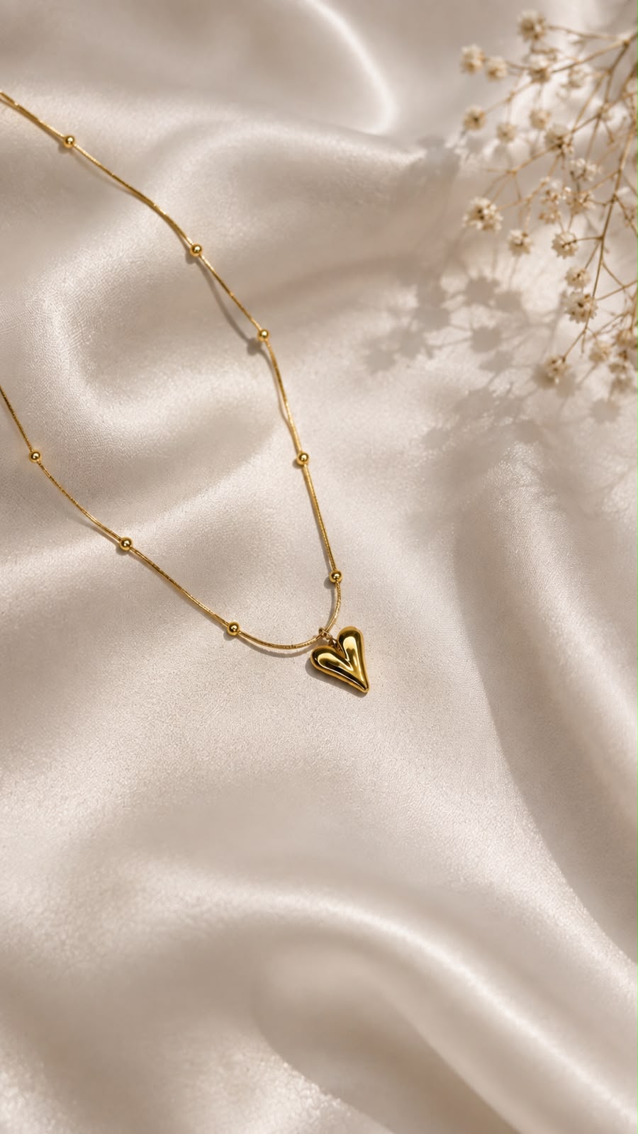 Golden Heart Whisper Pendant