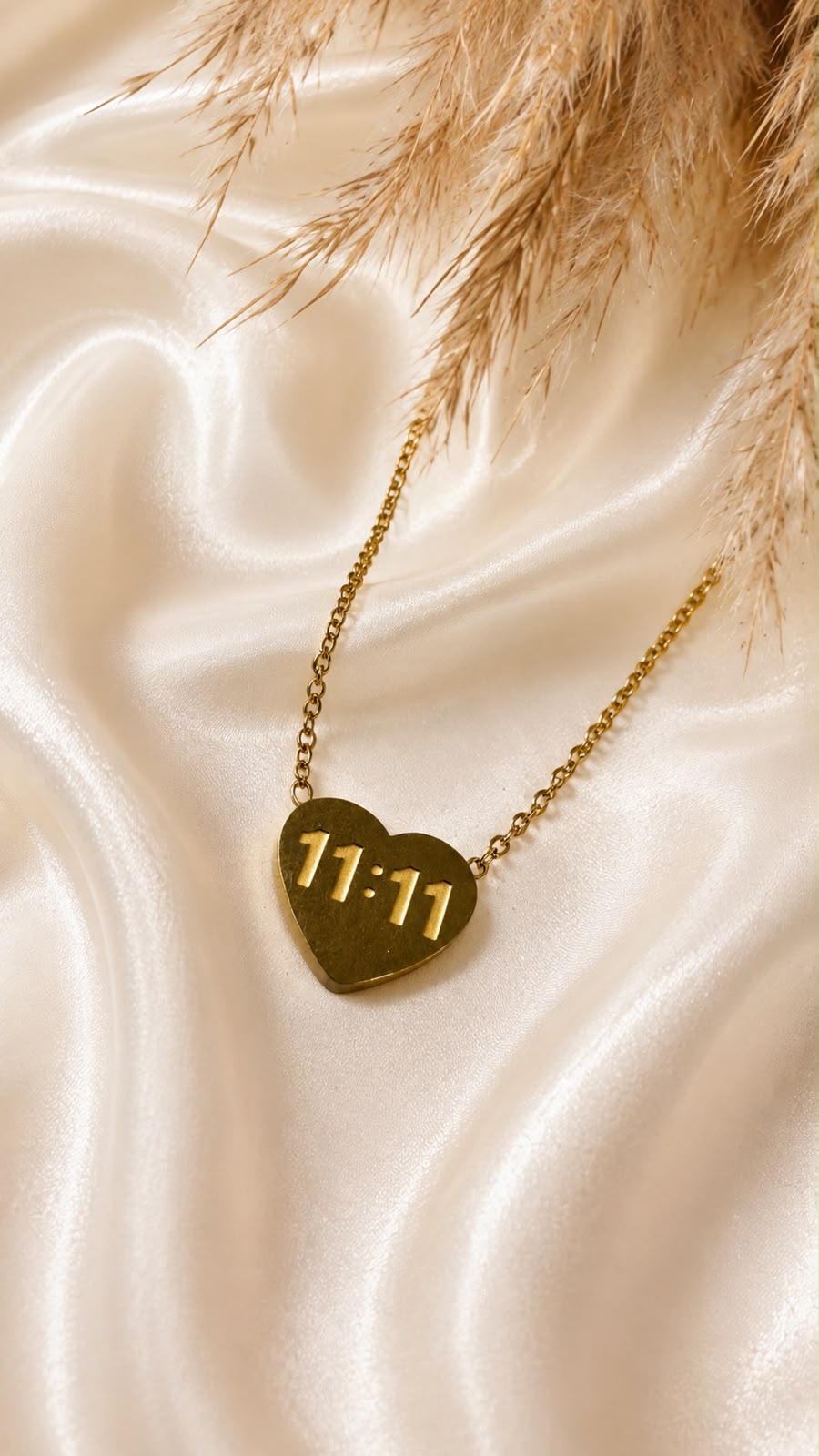 11:11 Heart Manifestation Pendant Necklace