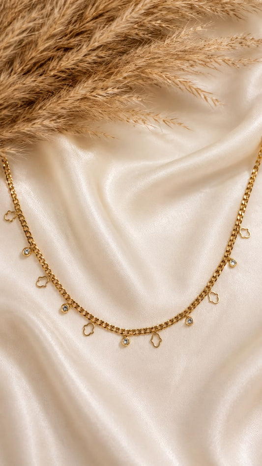 Minimal Gold Charm Chain for Women