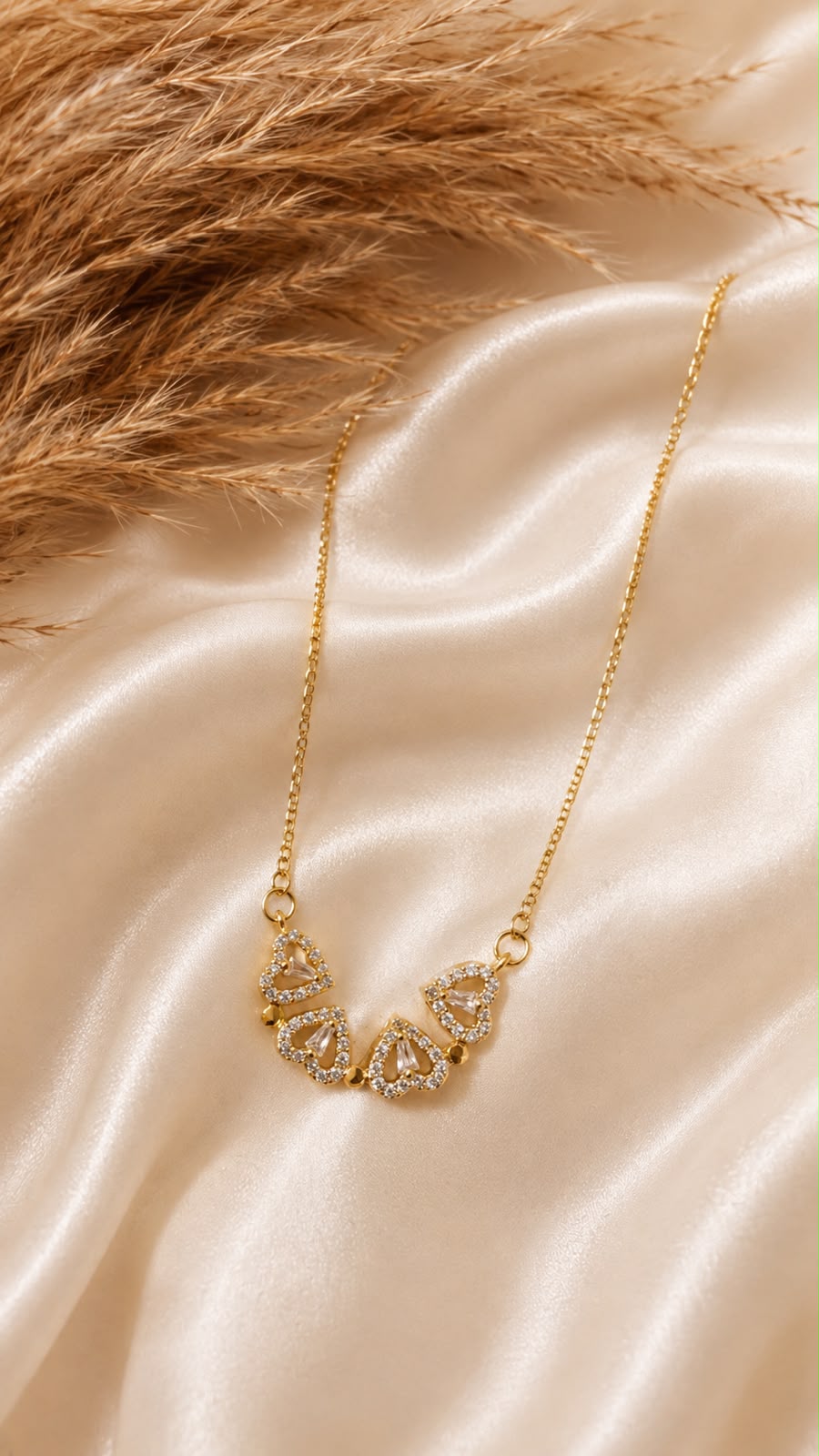 HeyBae Celestial Bloom Crystal Pendant Necklace