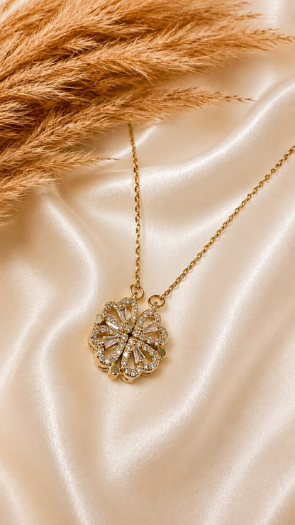 HeyBae Celestial Bloom Crystal Pendant Necklace