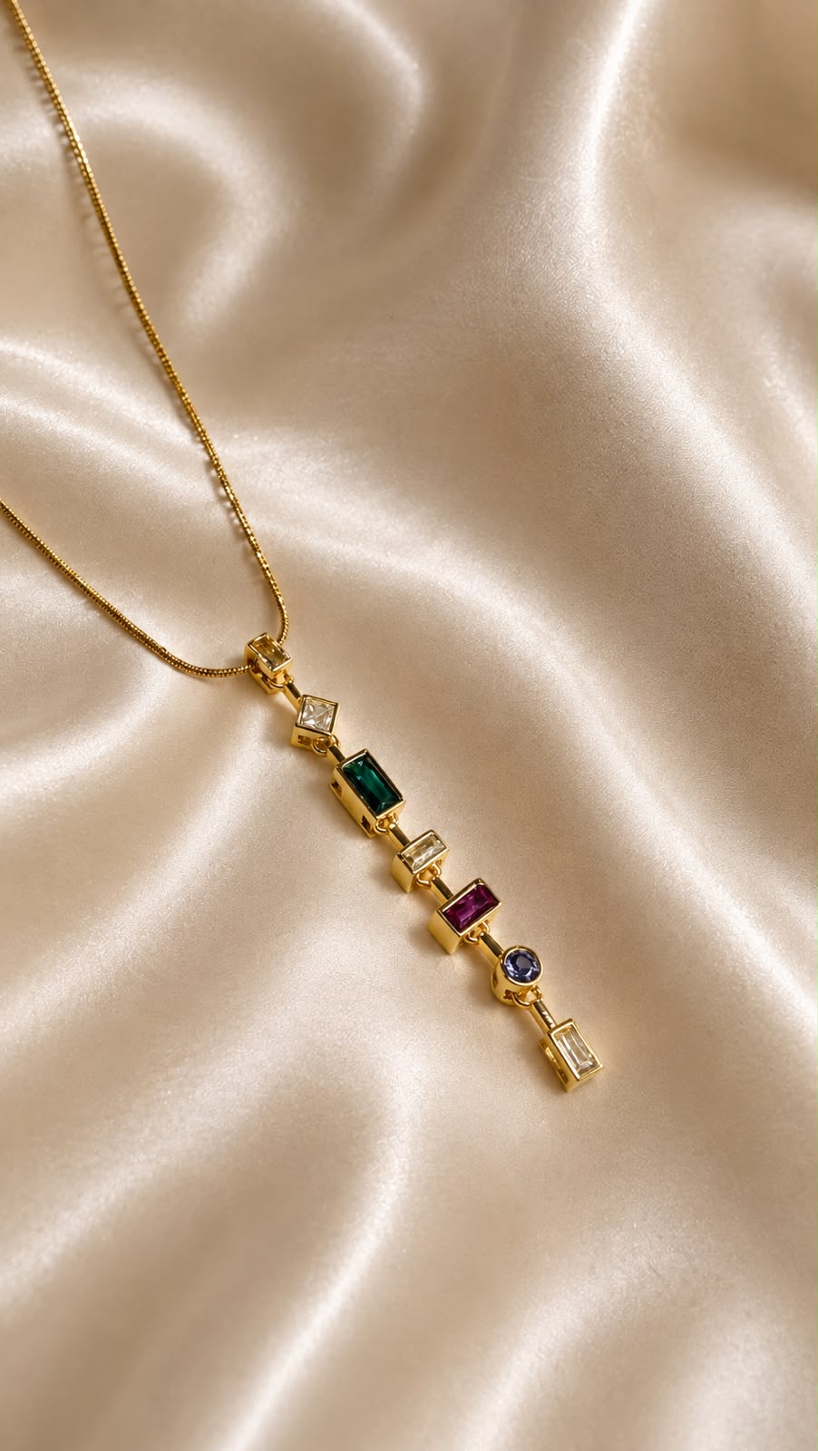 Aurora Prism Pendant Necklace