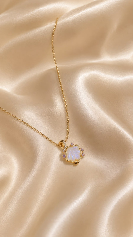 Aurora Petal Glow Pendant