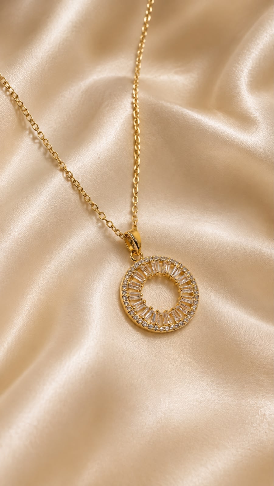 Celestial Halo Circle Pendant