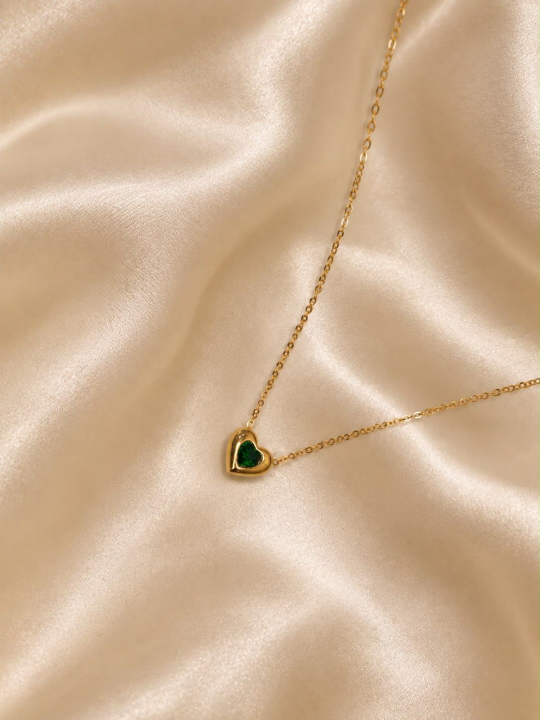 Emerald Heart Glow Pendant